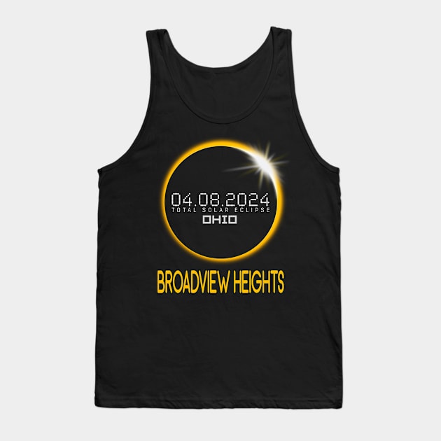 BROADVIEW HEIGHTS Ohio Total Solar Eclipse April 8 2024 Ohio Tank Top by TeeaxArt